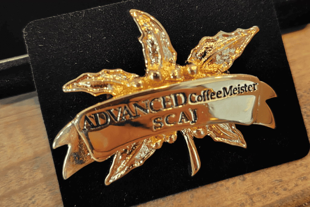 SCAJ公認 アドバンスドコーヒーマイスター バッジ