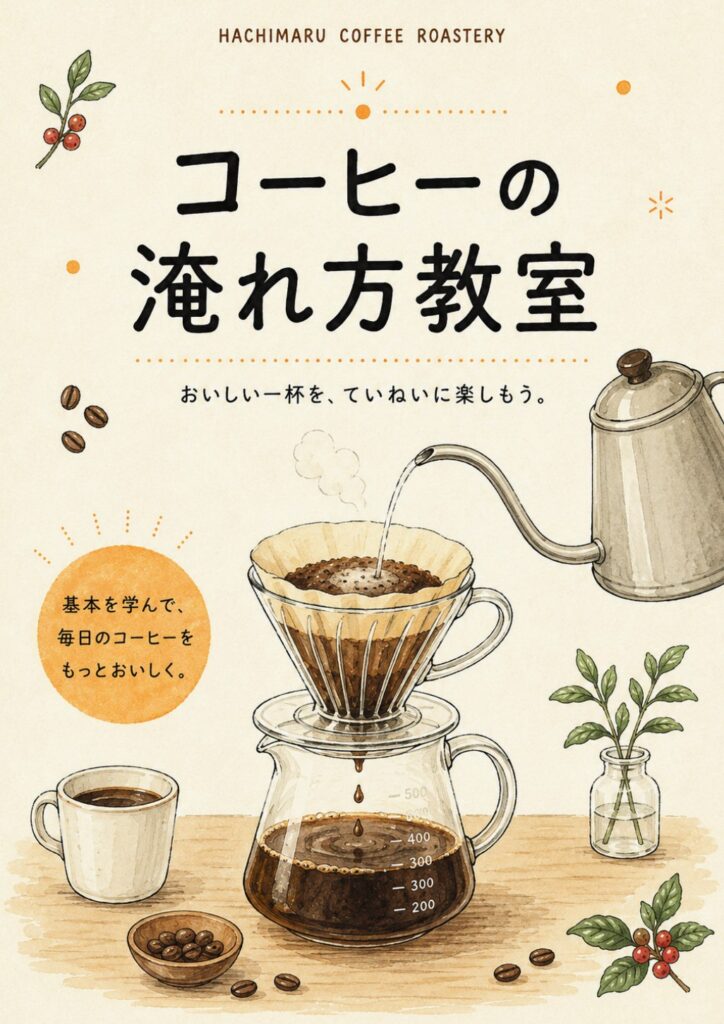 コーヒーの淹れ方教室の資料 表紙